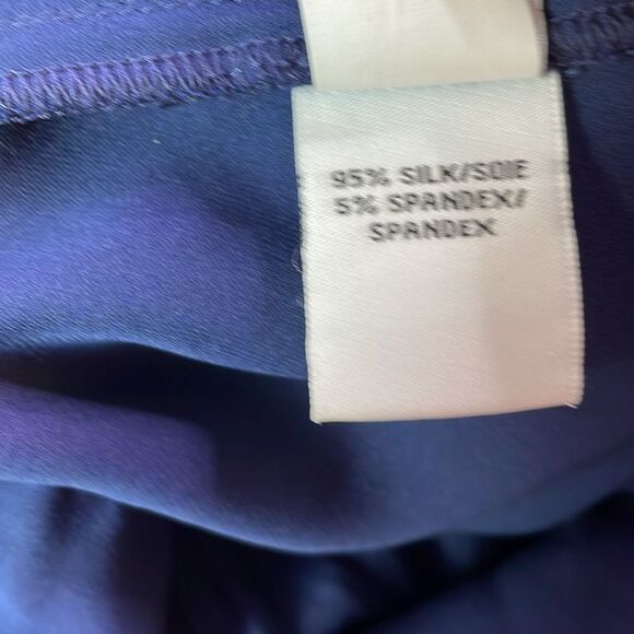 Diane Von Furstenberg Davin Navy Drawstring Jumpsuit Silk Blend 4 - Picture 10 of 10